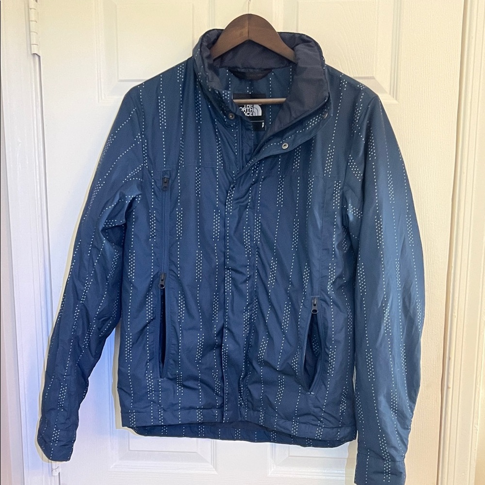 The North Face Men's Patterned Navy Puffer Jacket